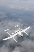 SpaceShipOne and White Knight air to air