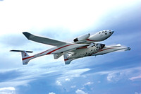 SpaceShipOne and White Knight air to air